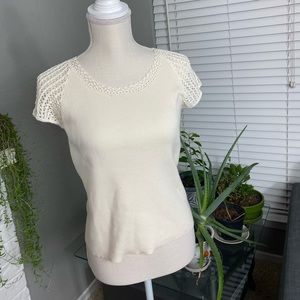 Cream knit Charter Club Sweater NWT